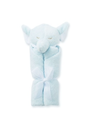 Angel Dear Lovie Blanket - Blue Elephant