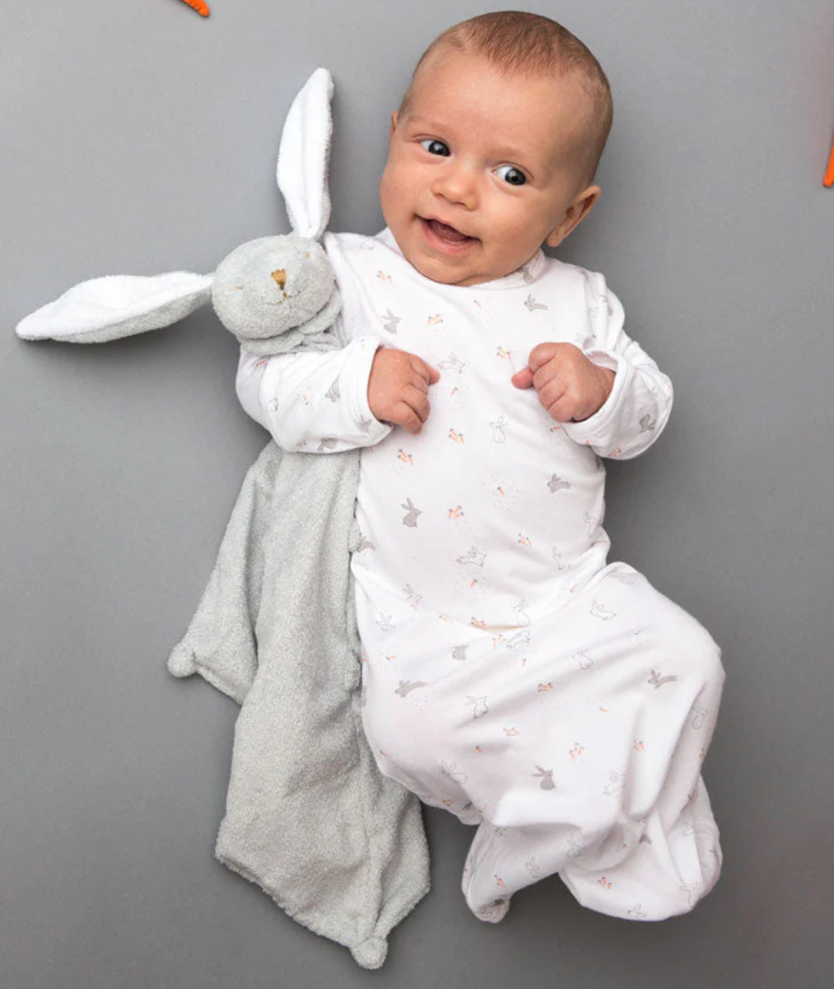 Angel Dear Lovie Blanket - Grey Bunny