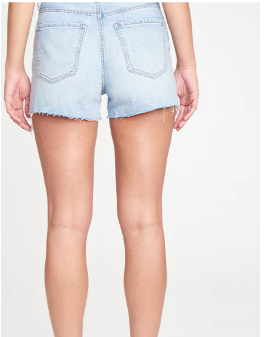 Daze Troublemaker High Rise Shorts - Ice Cream Vintage