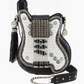 Mary Frances Greatest Hits Beaded Crossbody Guitar Handbag