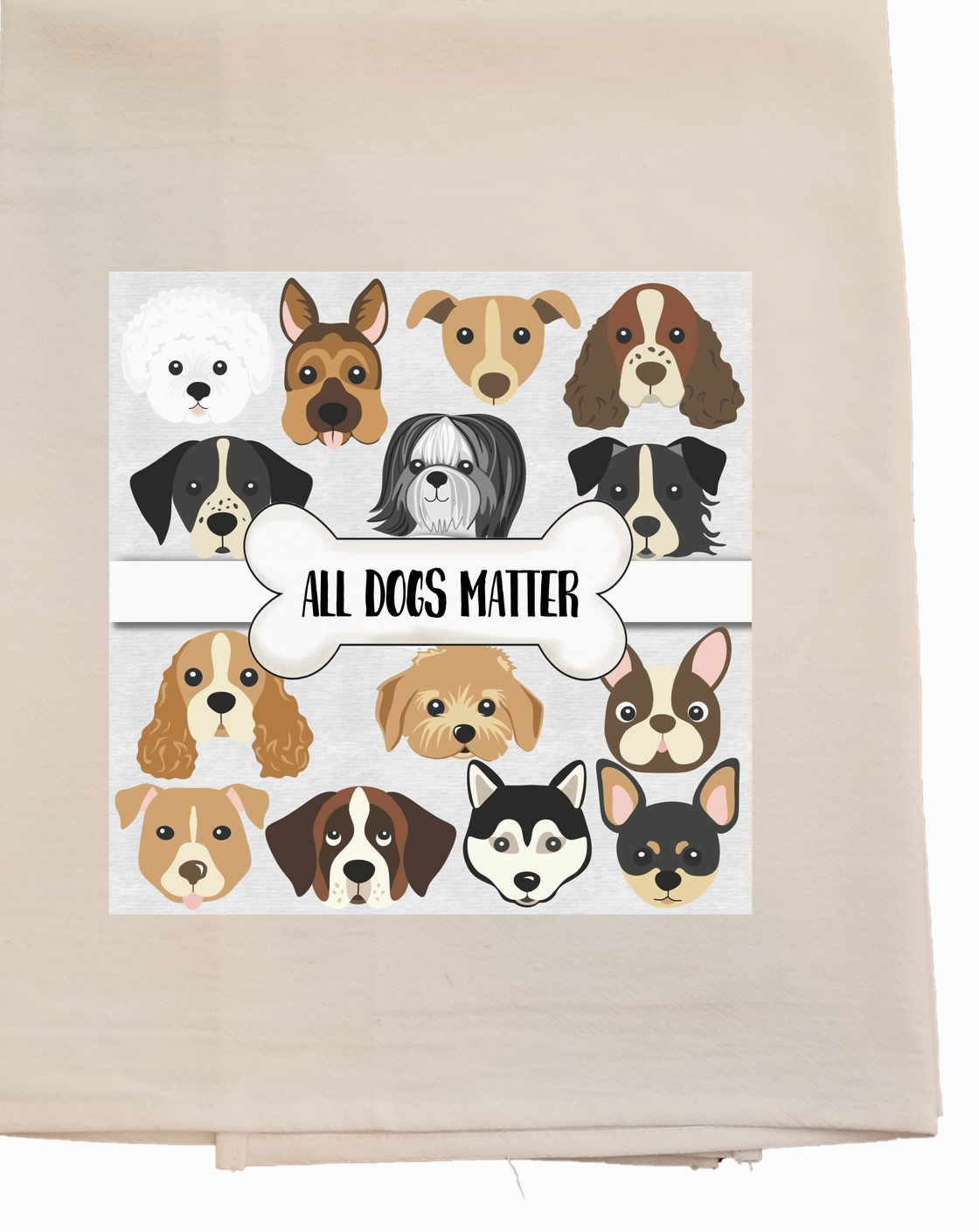 All Dogs Matter Tea Towel