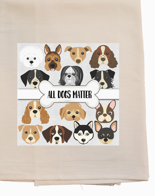 All Dogs Matter Tea Towel