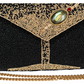 Mary Frances Olive You Crossbody Clutch