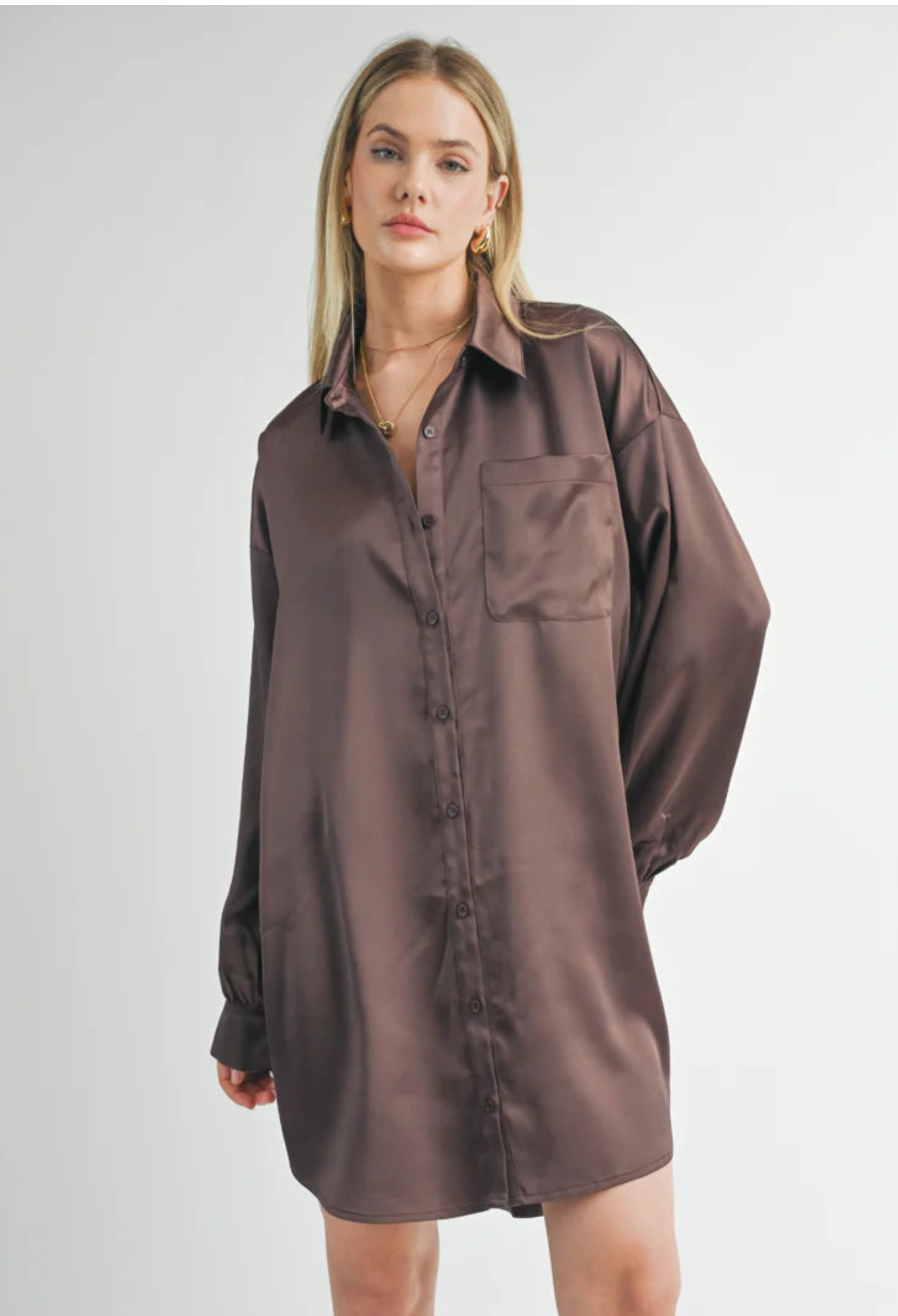 Flawless Oversized Shirt Dress