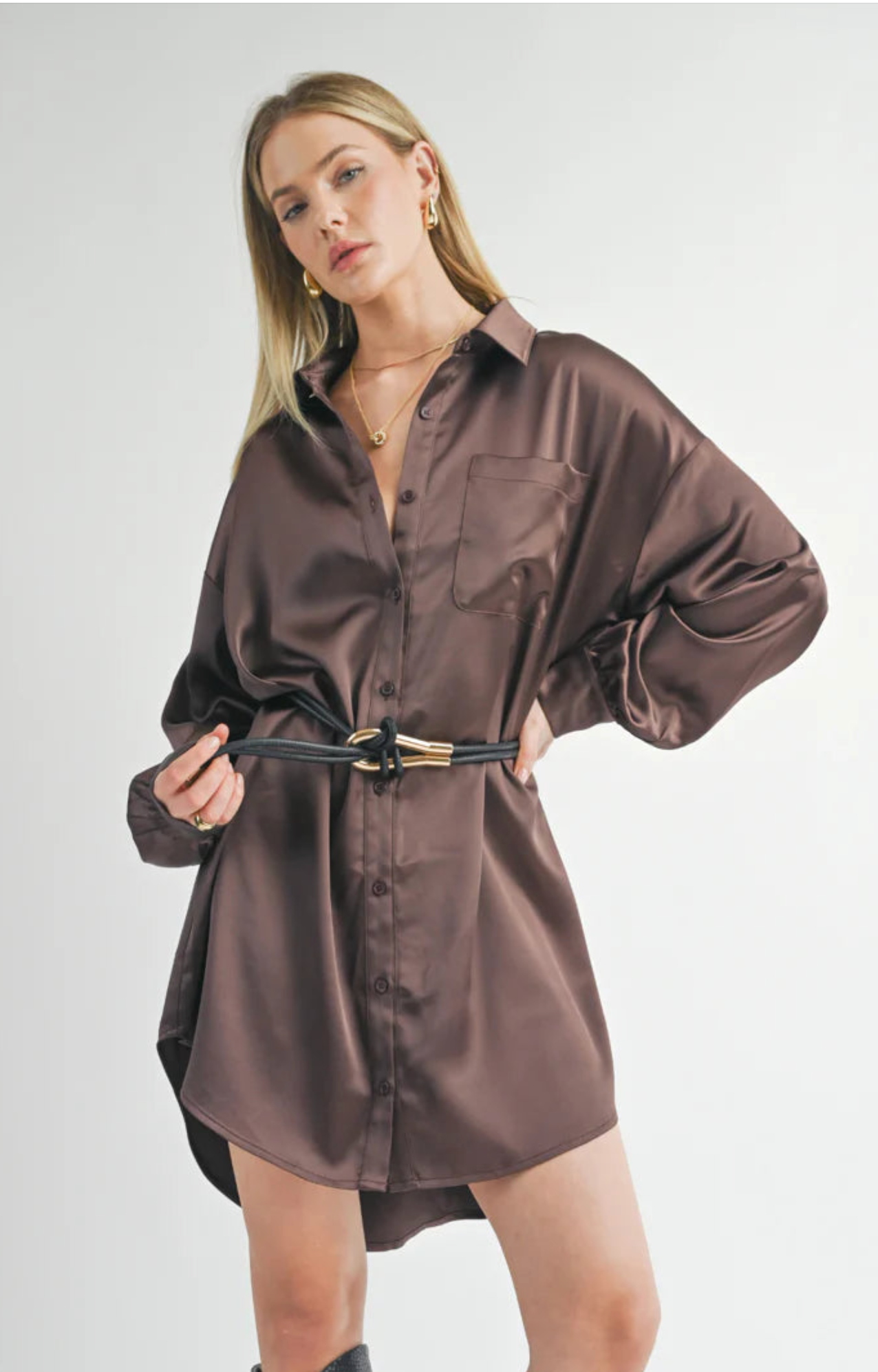 Flawless Oversized Shirt Dress