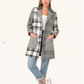 Plaid Long Blazer Coat