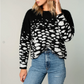 Abstract Animal Print Sweater