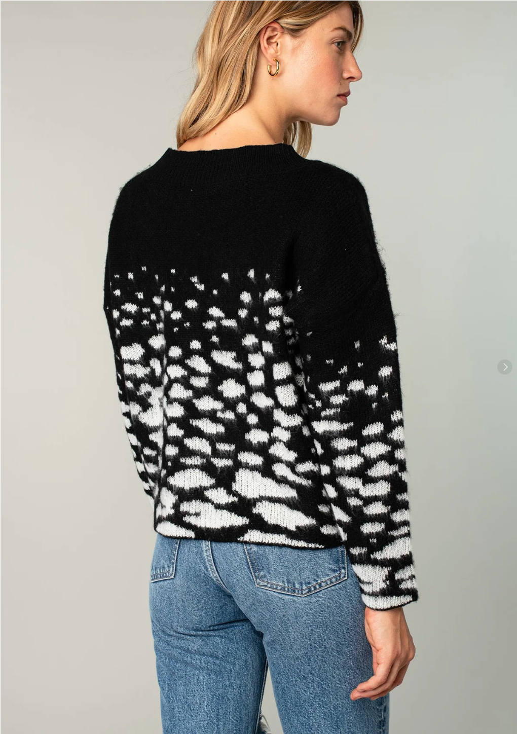 Abstract Animal Print Sweater