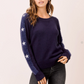 Star Sleeve Sweater