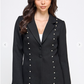 Black with Pearl Tweed Blazer