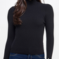 Pearl Cuff Mock Neck Sweater Top