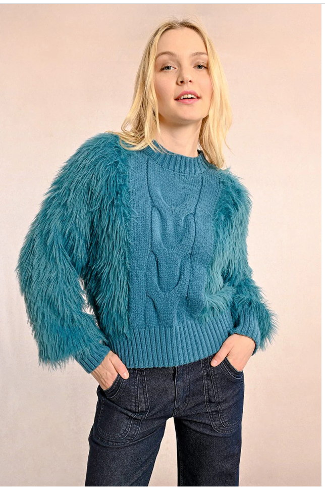 Gretchen Petrol Blue Sweater