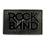 Silver and Black Rock Band Belt Buckle