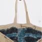 Reversible Tote Bag Natural/Black/Teal