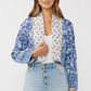 Floral Print Quilted Reversible Jacket