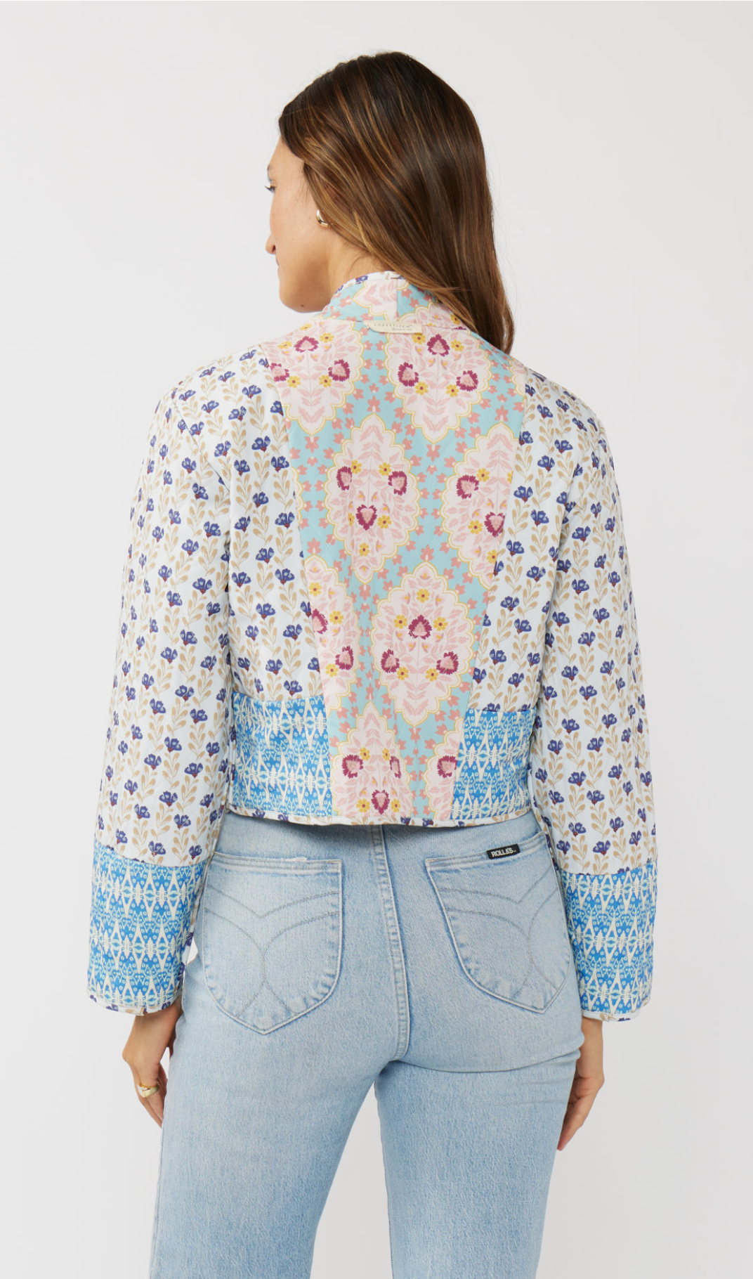 Floral Print Quilted Reversible Jacket