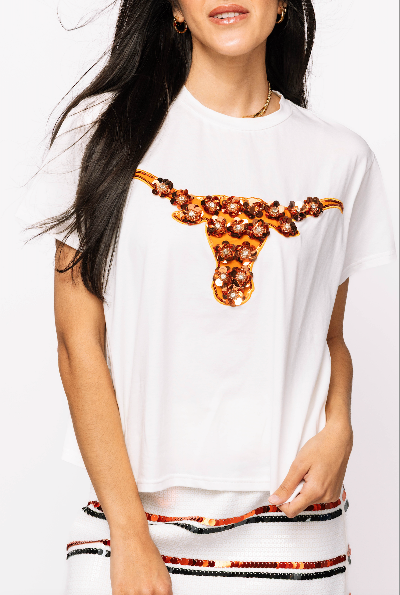 Queen of Sparkles UT Longhorn Tee