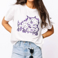 QOS TCU Mascot Sequin Flower TEE