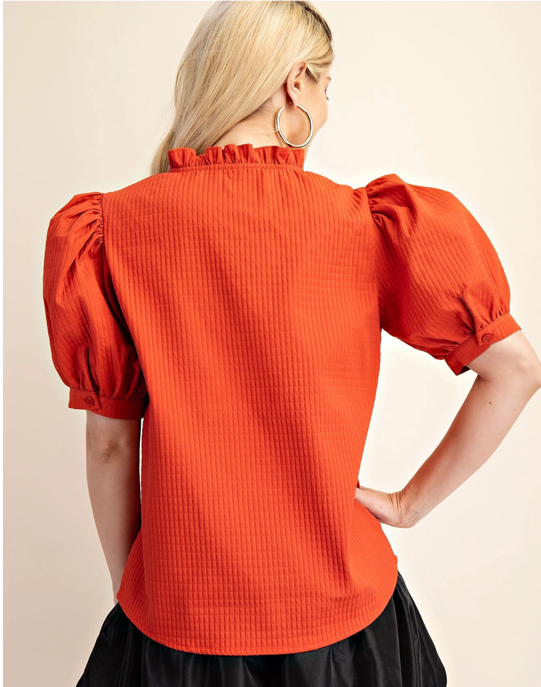 Ruby V Neck Puff Sleeve Top