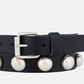 Silver and Black Pearl Belt
