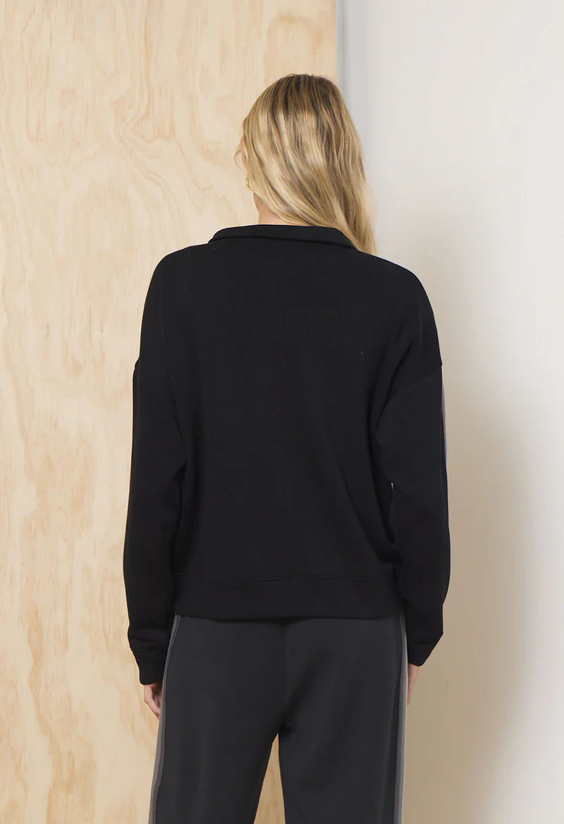 Striped Cloud Fleece Quarter Zip