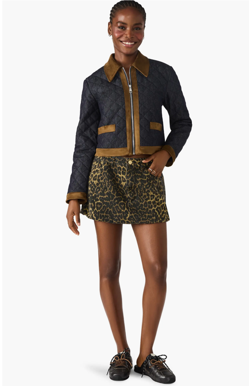 Agatha Quilted Denim Jacket