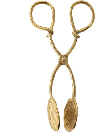 Brass Leaf Tongs