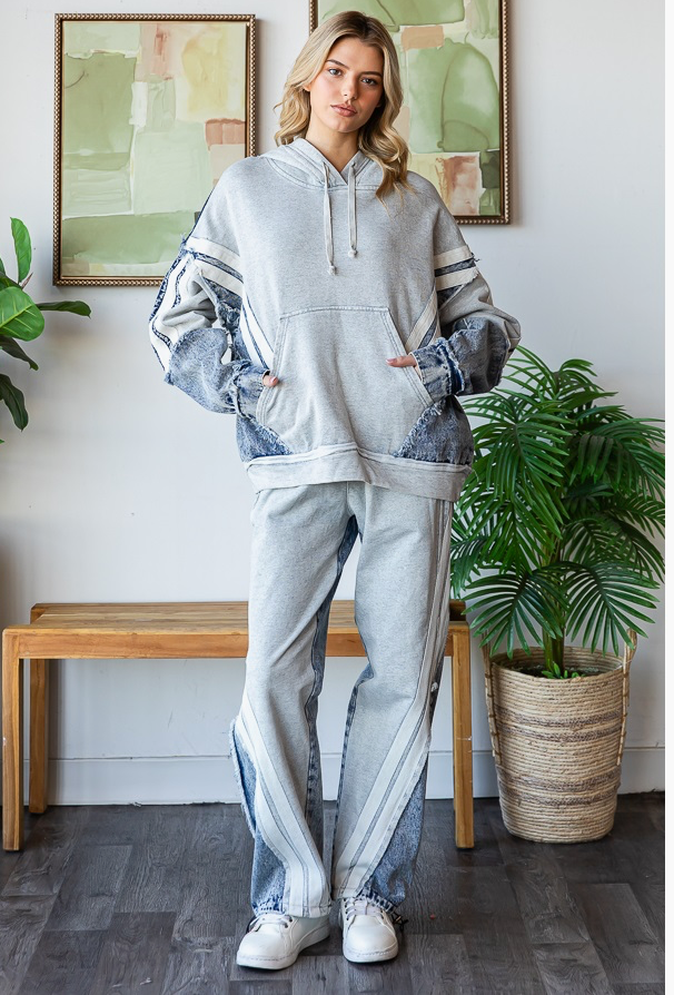 Washed Knit Denim Mix SET