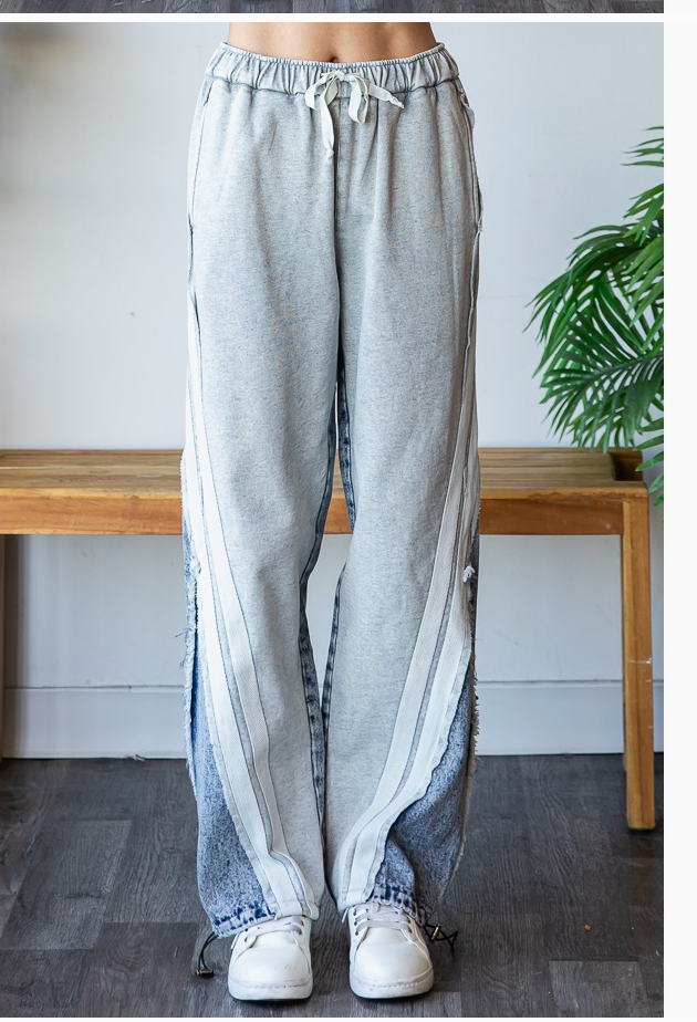 Washed Knit Denim Mix SET