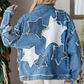 Washed Star Patch Denim Jacket