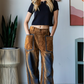 Vintage Suede Velvet Pants