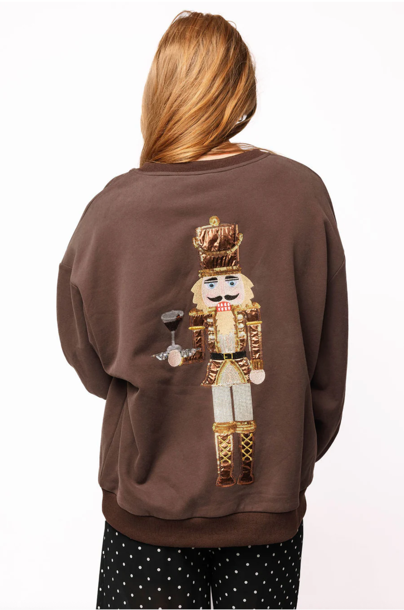 Brown Expresso Martini Serving Nutcracker