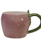 12 Oz Stoneware Strawberry Mug