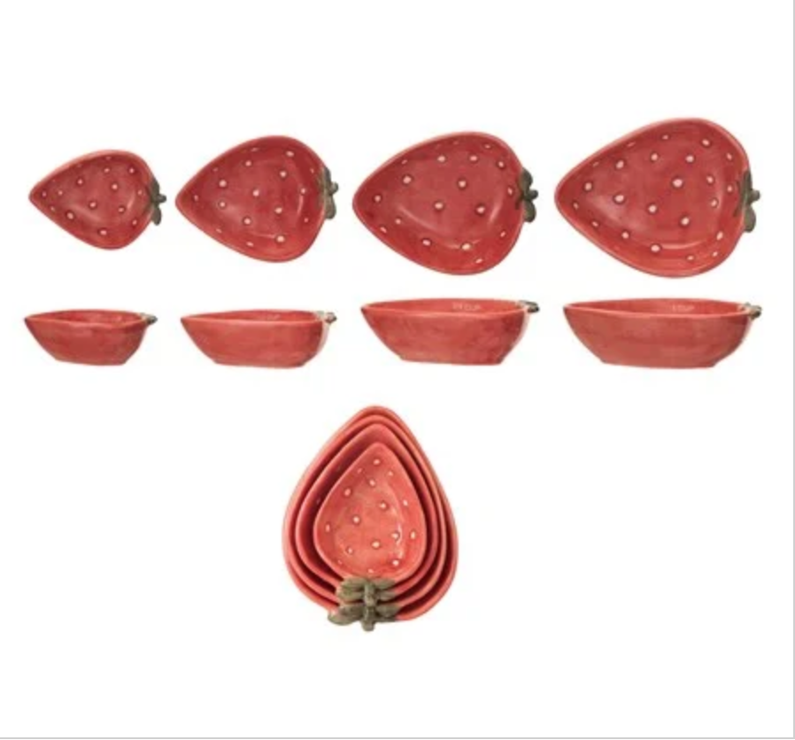 Strawberry Shaped Measuring Cups