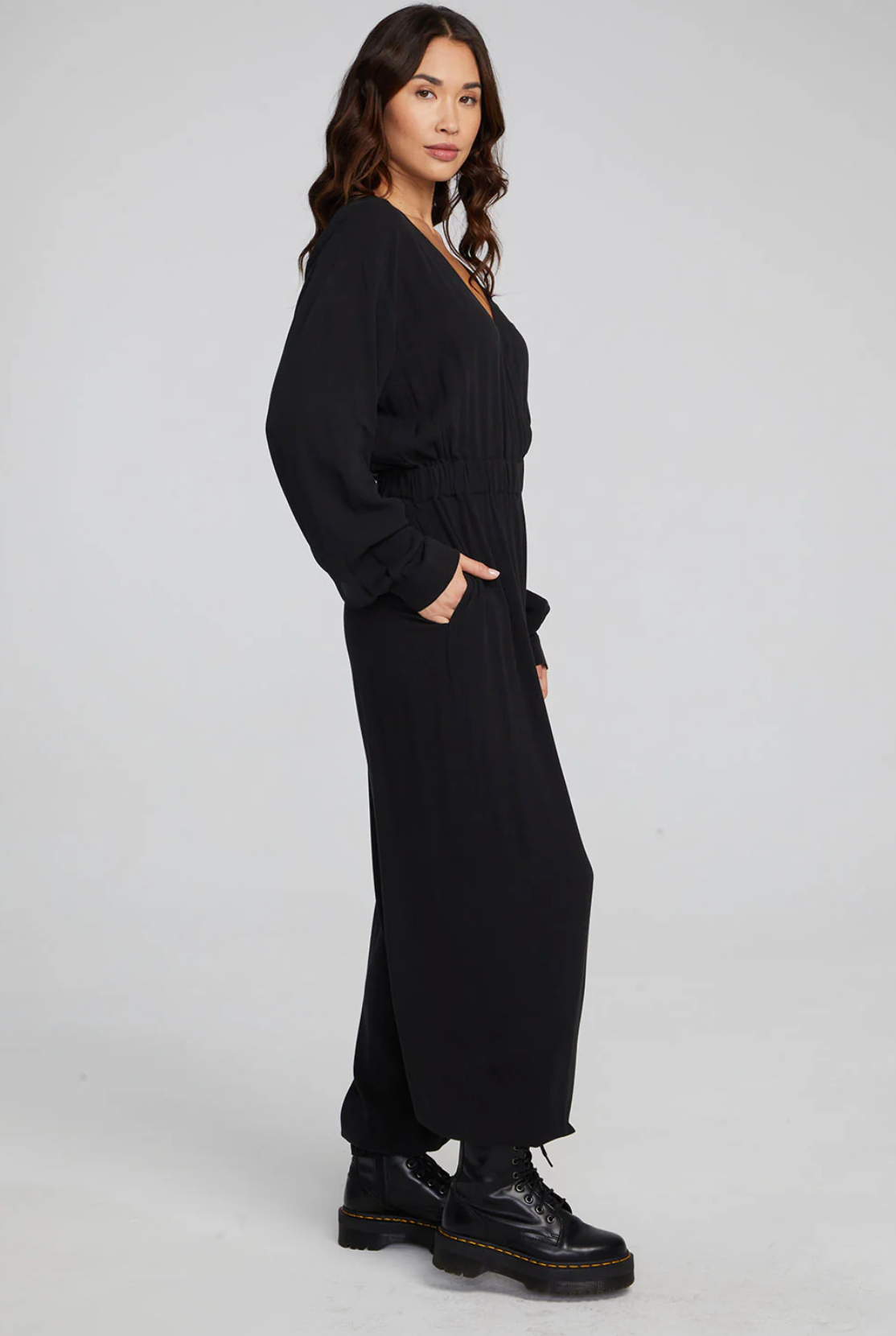 Collette Shadow Black Jumpsuit