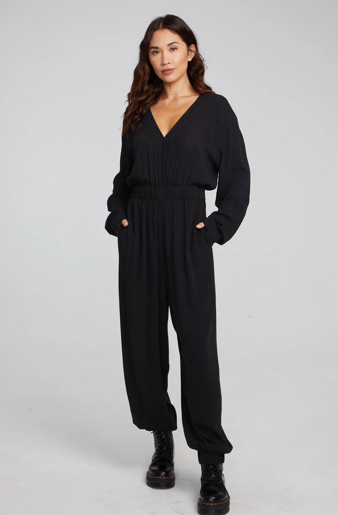 Collette Shadow Black Jumpsuit