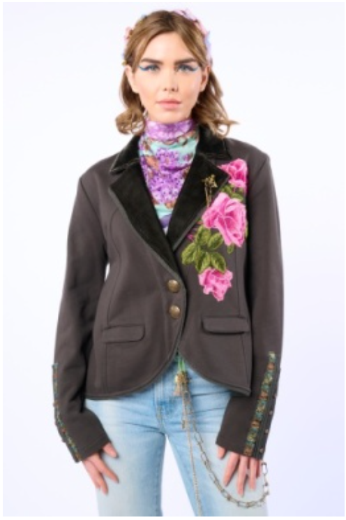 Aratta Colonel Jacket-Vintage Charcoal