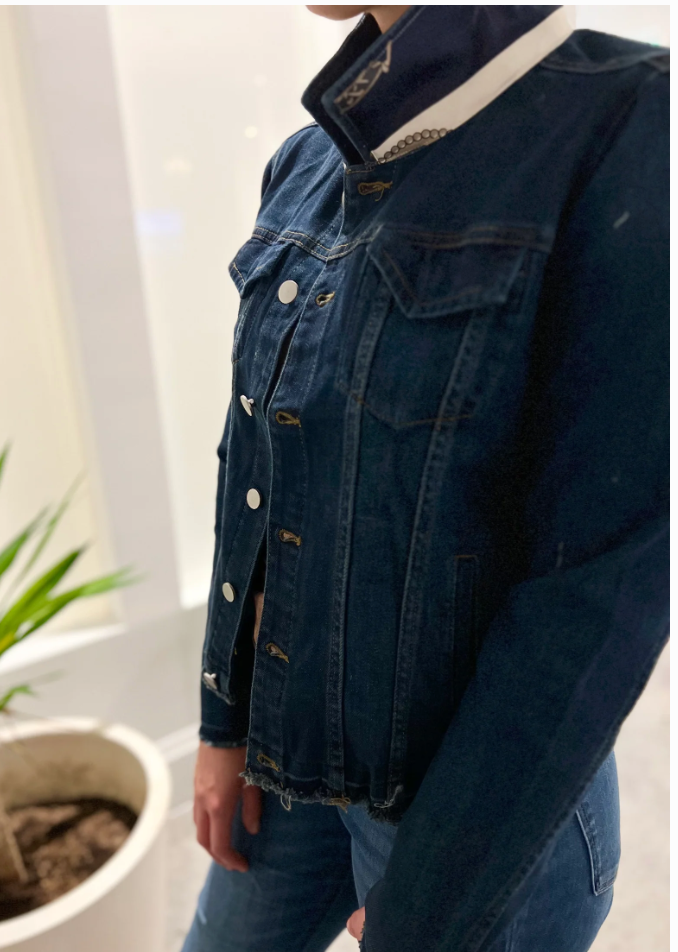Dark Denim Jacket / Navy Bit