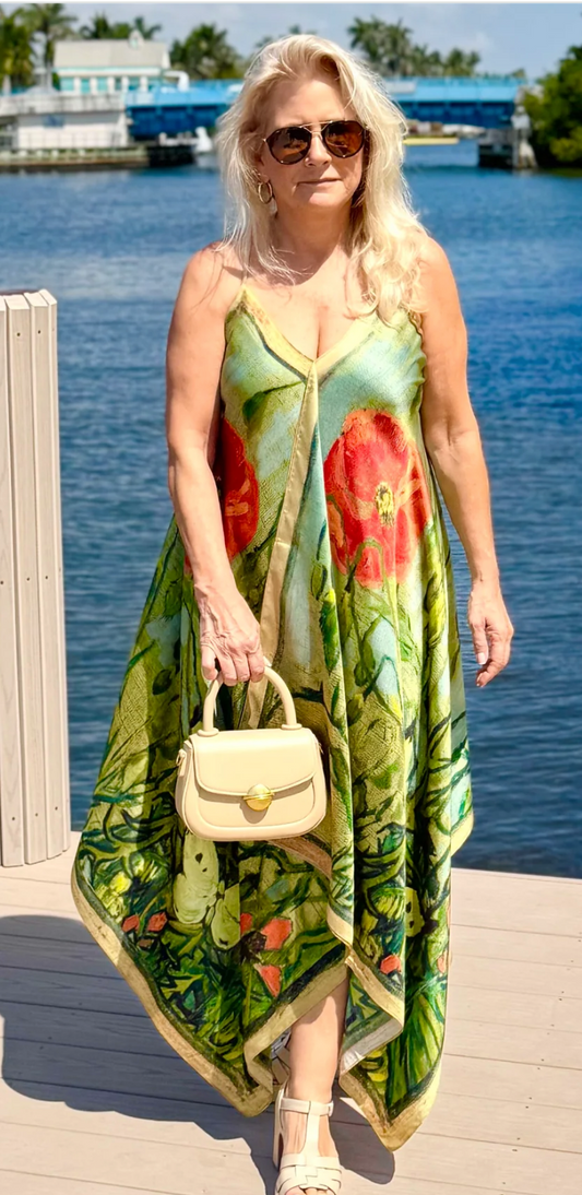 Silk Scarf Dress / My Poppy
