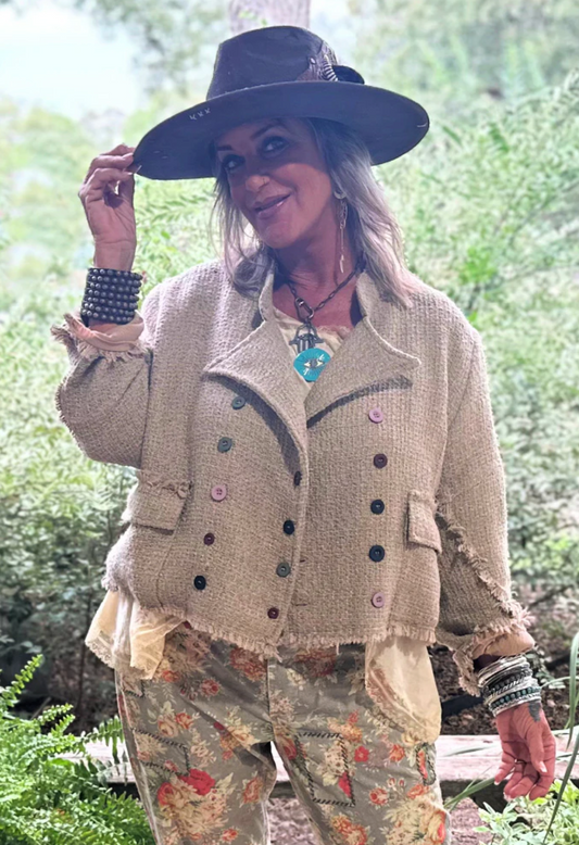 A Moment in Time Jacket Taupe