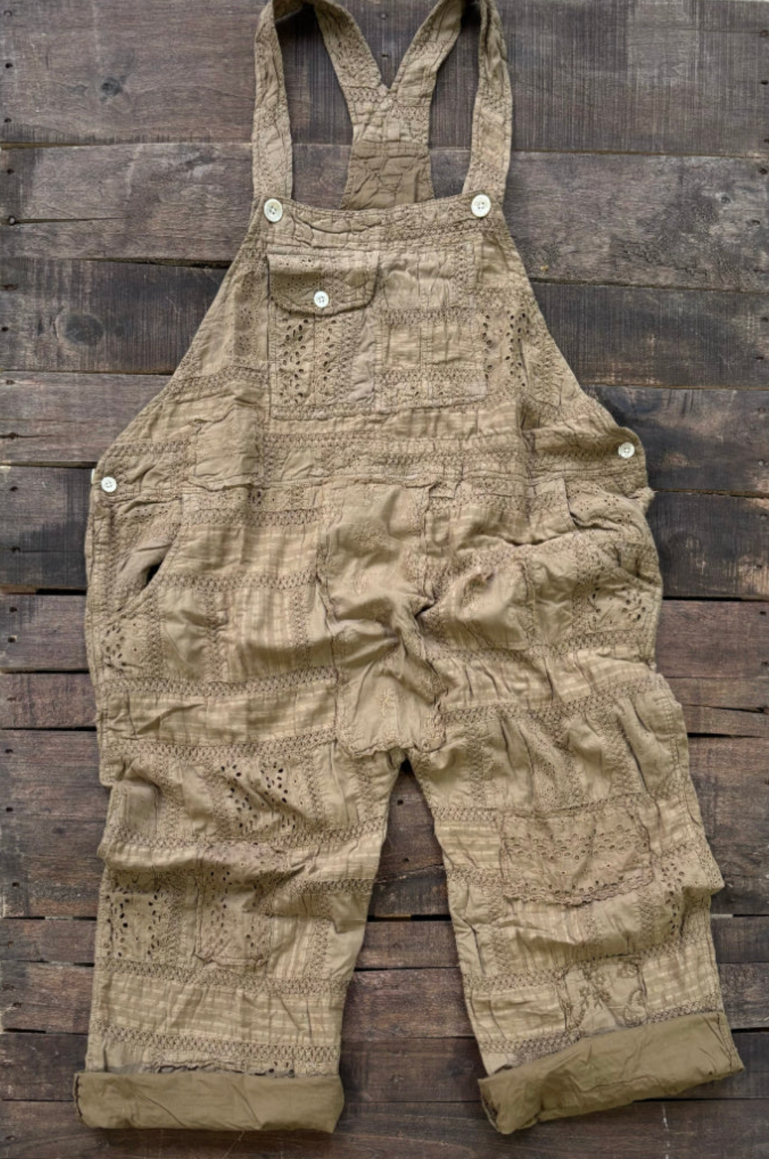 Travels Await Overalls Dark Olive