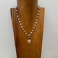 One of a Kind Aquamarine Heart Necklace