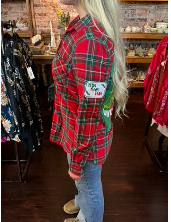 Merry Grinchmas Flannel S/M