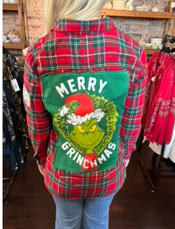 Merry Grinchmas Flannel S/M
