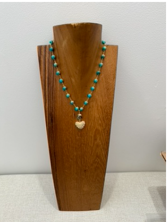 One of a Kind Turquoise Beaded Necklace
