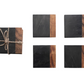 Marble and Acai Wood Coasters Setof 4