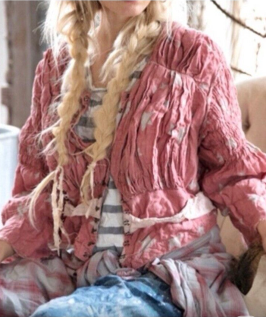 Magnolia Pearl Jacket 209 Elisabeta Star Pink Waist Coat