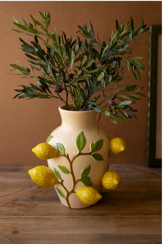 Ceramic Lemon Vase