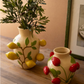 Ceramic Strawberry Vase