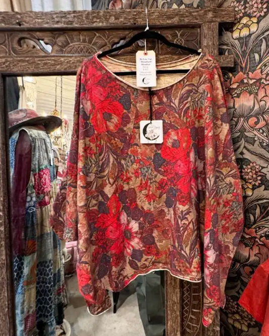 Jaded Gypsy Be Free Top Woodland Meadow